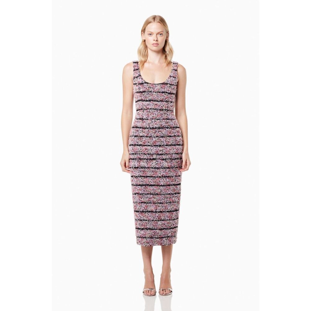 ELLIATT COLLECTIVE EURODANCE DRESS knit midi dress size S NWT$350 - Picture 3 of 9